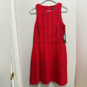 Tahari Dress with Cutout Design